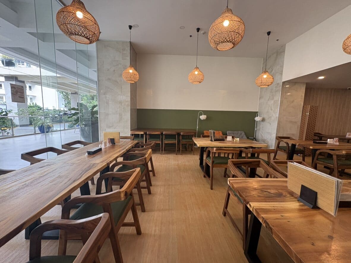 The dining area inside the facility