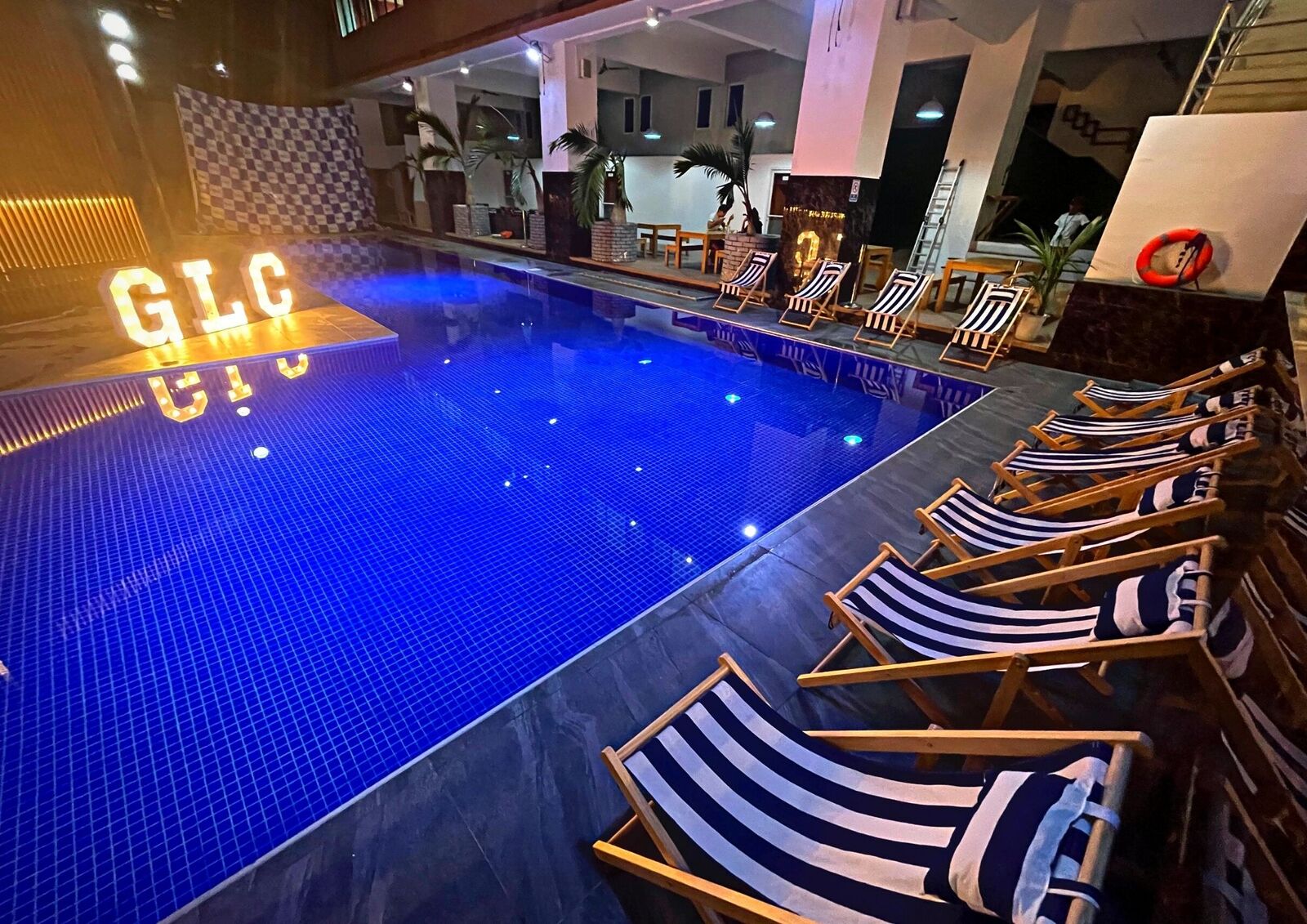 The poolside at GLC