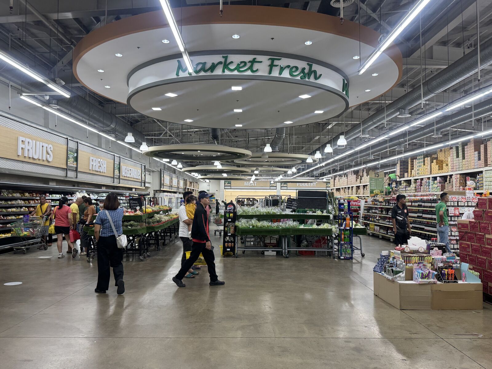 The fresh-produce section