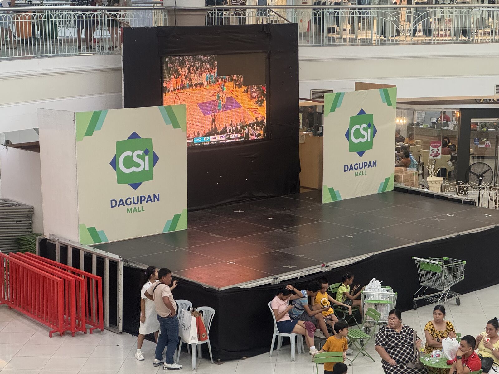 An event space inside the mall