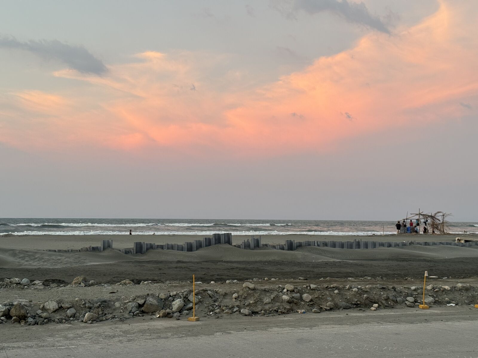 Sunset over the beach