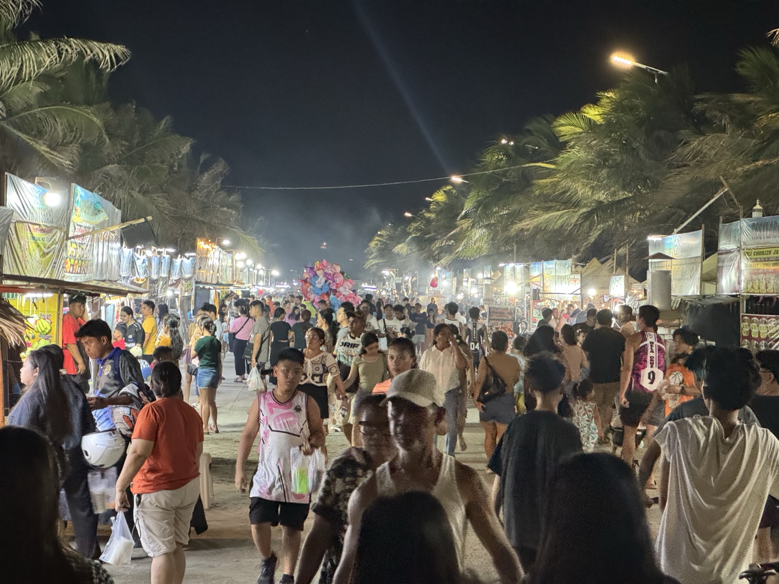 The night market in full swing
