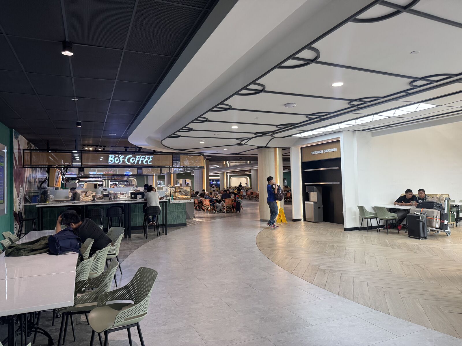 Eateries inside the airport
