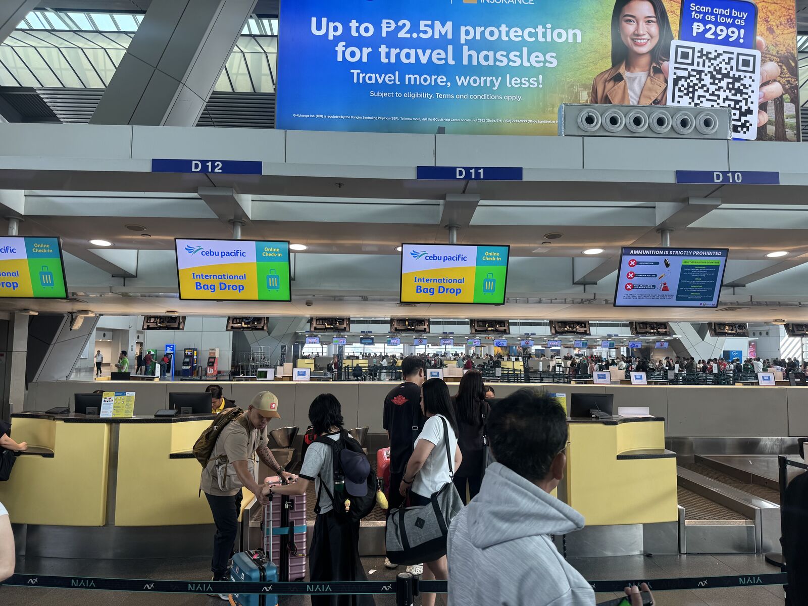 The Cebu Pacific check-in desk