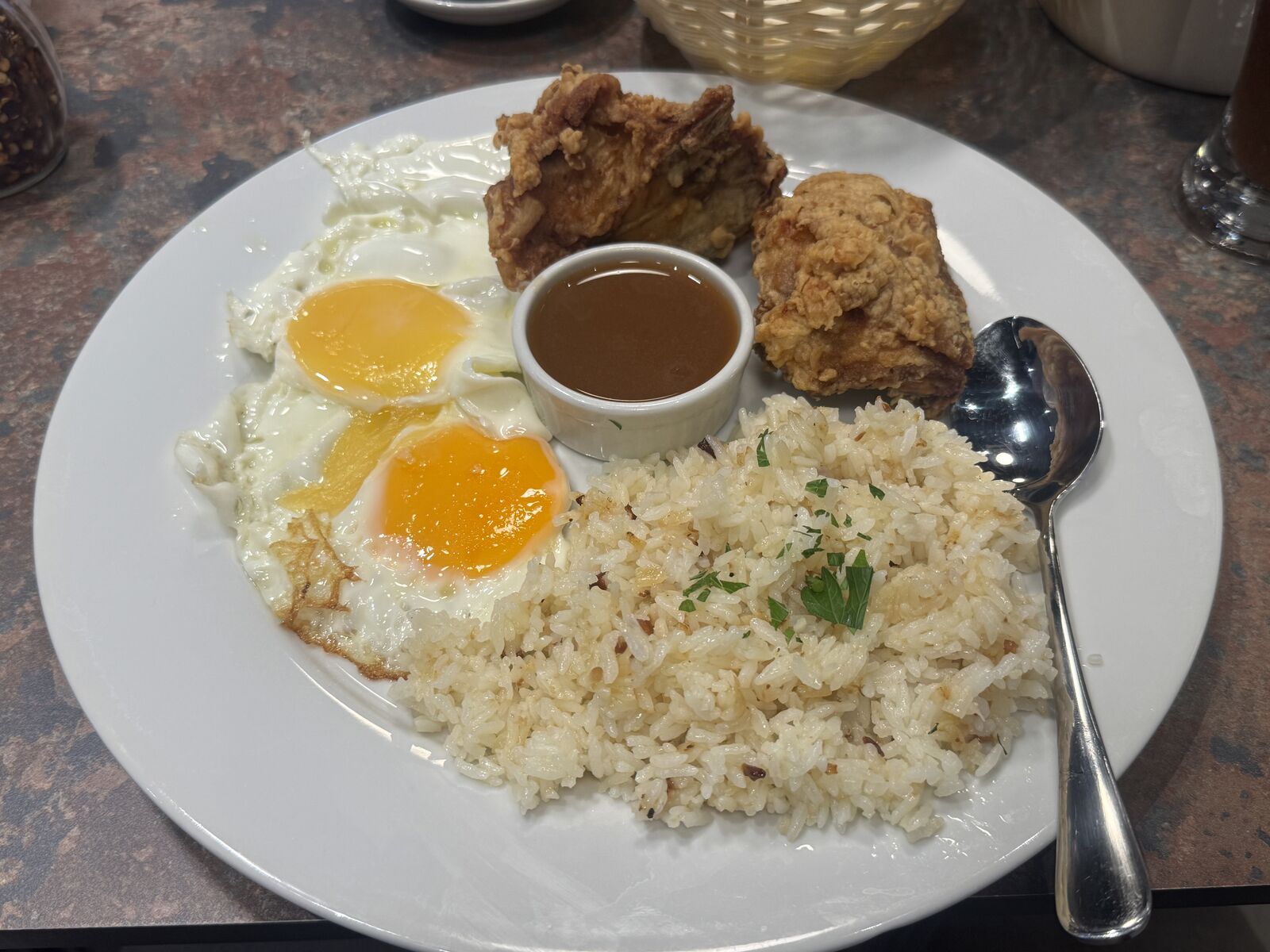 Breakfast at the airport