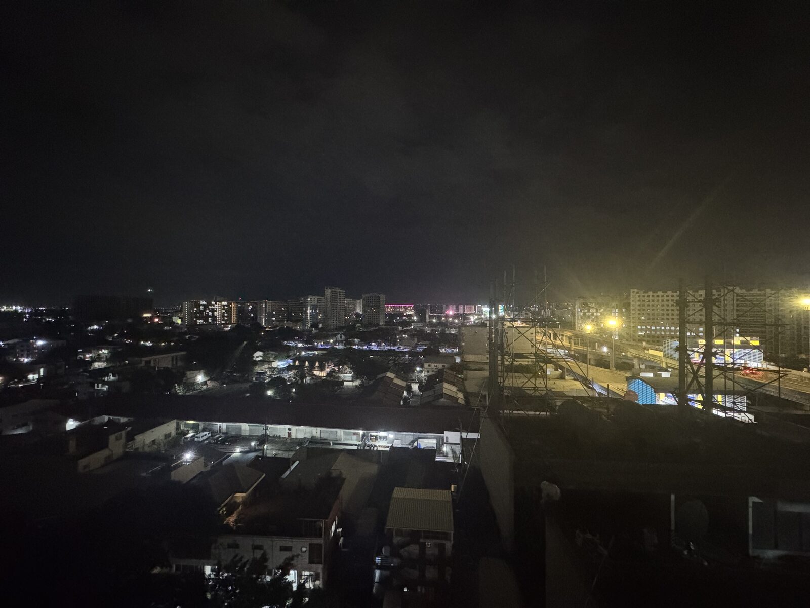 Manila by night, seen from our hotel window